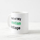 christelijk erfgoed koffiemok (Voorkant links)