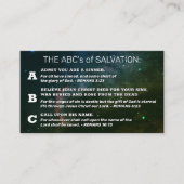Christelijk Evangelie ABC's Romans Road KJV Bible Visitekaartje (Voorkant)