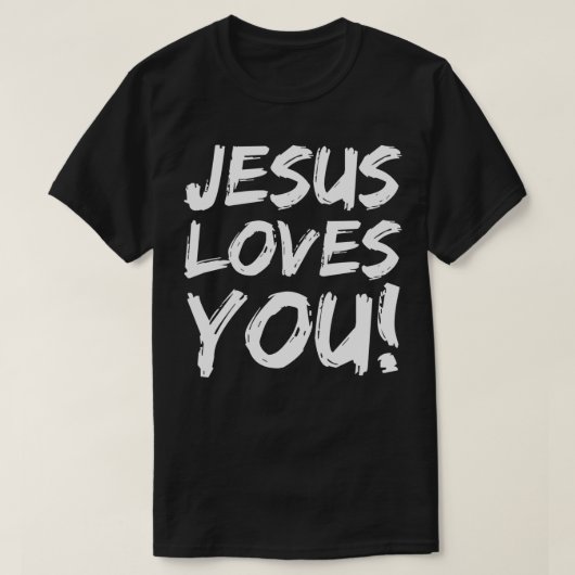 Christelijk Evangelisme Gift for Men Jesus houdt v T-shirt (Design voorkant)