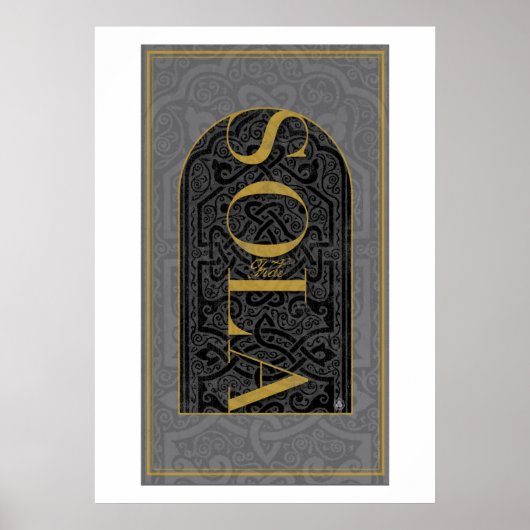 CHRISTELIJK FAITH ALONE SOLA FIDE POSTER (Voorkant)