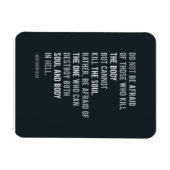 Christelijk Faith Bijbelcitaat Niet bang zijn Magneet (Horizontaal)