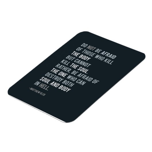 Christelijk Faith Bijbelcitaat Niet bang zijn Magneet (Linkerzijde)