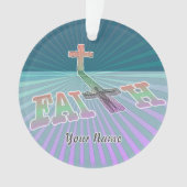 Christelijk Faith Cross Ornament (voorkant)