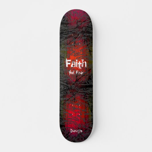 Christelijk Faith Grungy Skateboard (Voorkant)