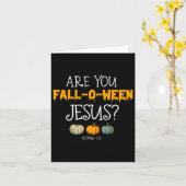 Christelijk Faith Halloween Ben jij Herfst-o-ween Kaart (Gele Bloem)