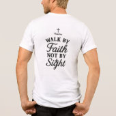 Christelijk Faith Inspirerend Quote T-ShirtT-Shirt Tri-Blend Shirt (Achterkant)