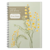Christelijk Faith Journal & Sermon Notes - Bloemen Notitieboek (Voorkant)