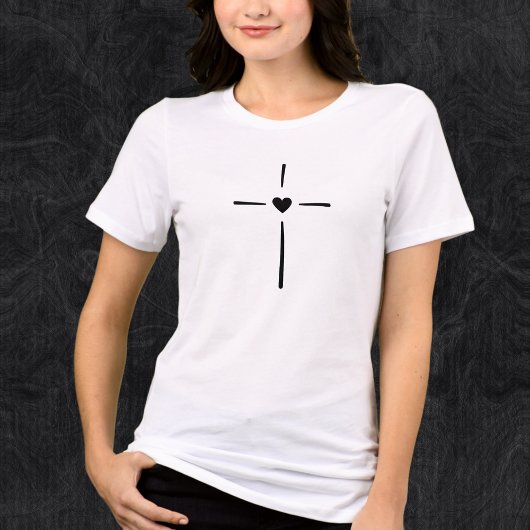 Christelijk Faith love hart meisjes T-Shirt