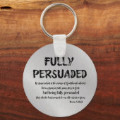 Christelijk Faith Quote met Verse; volledig doorlo Sleutelhanger (Voorkant)