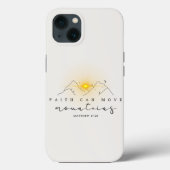 Christelijk Faith Sunrise Achter Bergen Case-Mate iPhone Case (Achterkant)