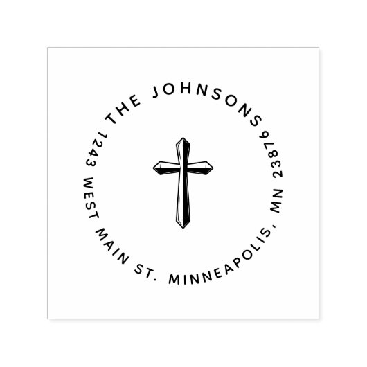 Christelijk Familie Elegant Aangepast Retouradres Zelfinktende Stempel (Design)