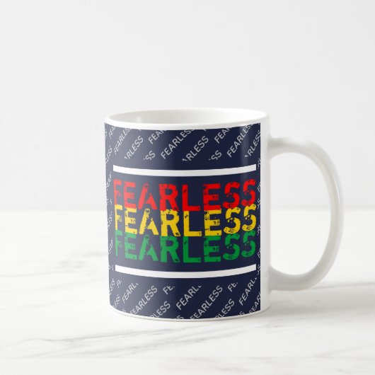 Christelijk FEARLESS Scripture Psalm 27 Blue Koffiemok (Rechts)
