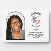 Christelijk FEBRUARI Geboortemaand Bloem NAAM FOTO Fotoplaat (voorkant)