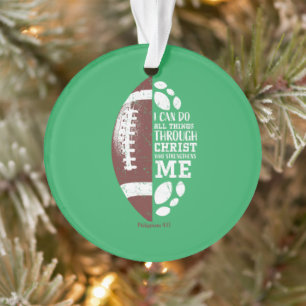Christelijk Football Gifts Teen Boys Kinder Mannen Ornament