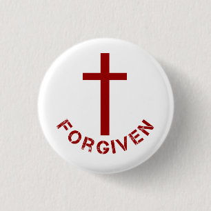 Christelijk Forprovided Red Cross en Text Design Ronde Button 3,2 Cm