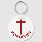 Christelijk Forprovided Red Cross en Text Design Sleutelhanger (Voorkant)