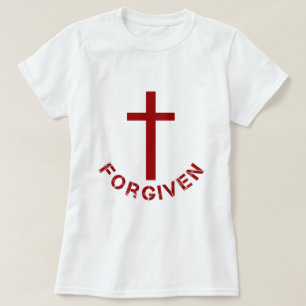 Christelijk Forprovided Red Cross en Text Design T-shirt
