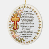 Christelijk Frans Onze Vader gebed Keramisch Ornament (Links)