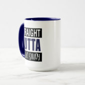 Christelijk Funny Bible Studie Quote Navy Blue Mok (Voorkant links)