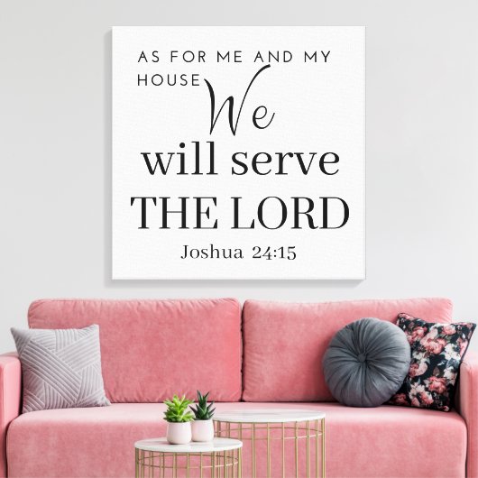 Christelijk gebed canvas afdruk (Insitu (Woonkamer))