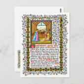 Christelijk gebed met nativiteit briefkaart (Voorkant / Achterkant)