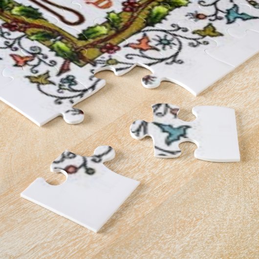 Christelijk gebed met nativiteit legpuzzel (Zijkant)