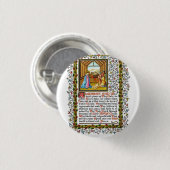 Christelijk gebed met nativiteit ronde button 3,2 cm (Voorkant /achterkant)