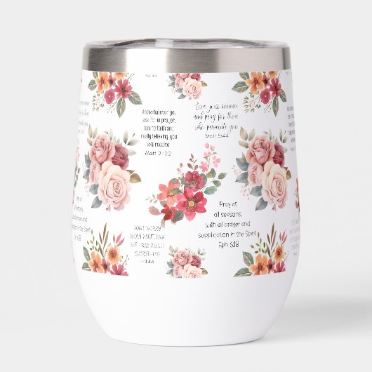 Christelijk GEBED Peach Floral (Achterkant)