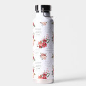 Christelijk GEBED Peach Floral Waterfles (Links)