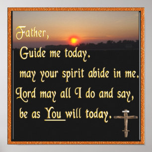 Christelijk gebed poster