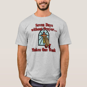 Christelijk gebed T-shirt, grappige christelijke T T-shirt