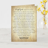 Christelijk gebed voor bescherming kaart (Gele Bloem)