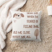 Christelijk Gebed voor kinderen Bruin & Wit | Kussen (Deken)