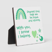 Christelijk Gebed voor kinderen Groen | Fotoplaat (Voorkant)