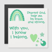 Christelijk Gebed voor kinderen Groen | Magnetisch (Voorkant / Achterkant)