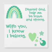 Christelijk Gebed voor kinderen Groen | Magnetisch (Voorkant)