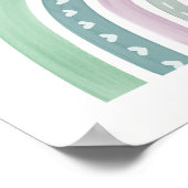 Christelijk Gebed voor kinderen Groen & Roze | Poster (Hoek)