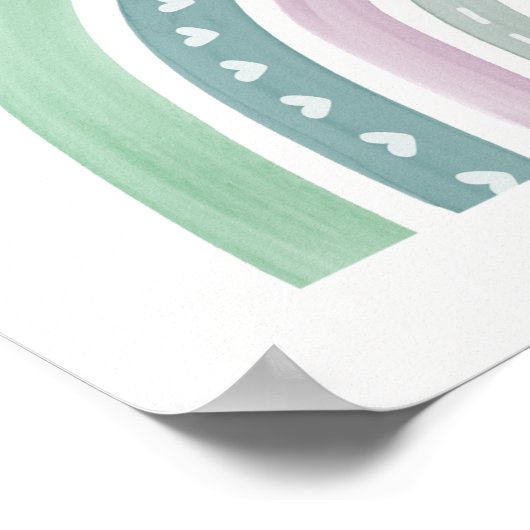 Christelijk Gebed voor kinderen Groen & Roze | Poster (Hoek)