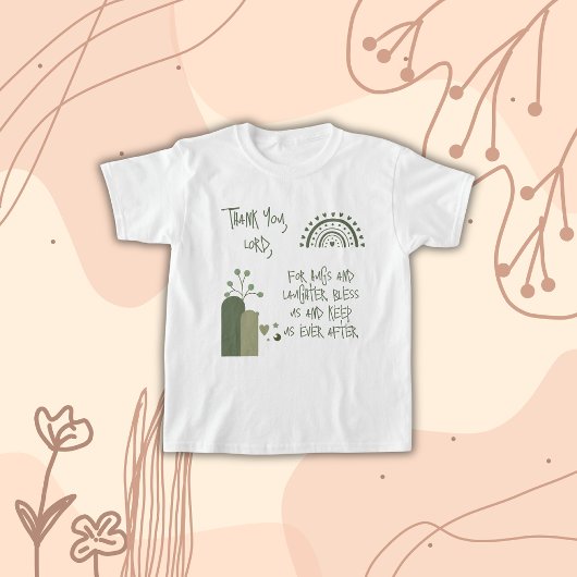 Christelijk Gebed voor kinderen Olive Green | T-shirt