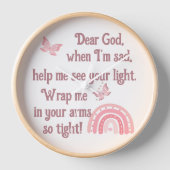 Christelijk Gebed voor kinderen Roze | (Voorkant)