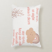 Christelijk Gebed voor kinderen Roze | Accent Kussen (Voorkant(Verticaal))