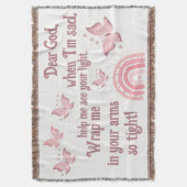 Christelijk Gebed voor kinderen Roze | Deken (Voorkant Verticaal)