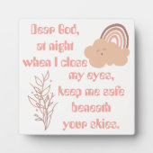 Christelijk Gebed voor kinderen Roze | Fotoplaat (Voorkant)