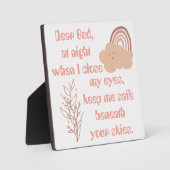 Christelijk Gebed voor kinderen Roze | Fotoplaat (Voorkant)