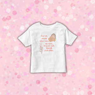 Christelijk Gebed voor kinderen Roze   Kinder Shirts