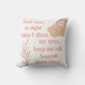 Christelijk Gebed voor kinderen Roze | Kussen (Voorkant)