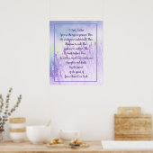 Christelijk gebeden voor de dagelijkse zintuigen poster (Keuken)