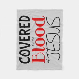 Christelijk GEDEKT DOOR BLOED VAN JESUS Fleece Bla Deken