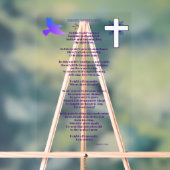 Christelijk gedicht, Hoogte van de Mensheid Acryl Bord (Neutraal)
