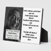 Christelijk gedicht Papa Fotoherdenkingsbegrafenis Fotoplaat (Zijkant)